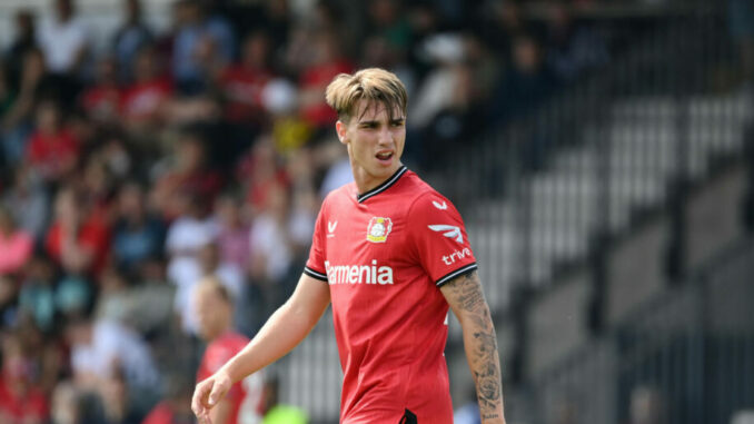 Iker Bravo (Bayer 04 Leverkusen) 09.07.2022, Fussball GER, Saison 2022/2023, Testspiel in Velbert, Bayer 04 Leverkusen -